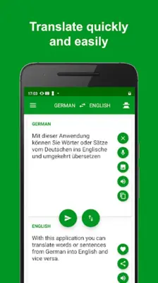 German - English Translator android App screenshot 3